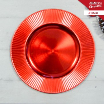 ABM SOTTOPIATTO CM.33 ROSSO...