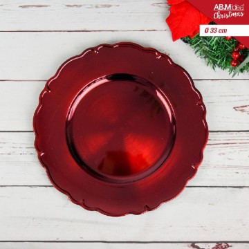 ABM SOTTOPIATTO CM.33 ROSSO...