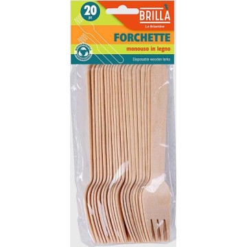 BRA CONF.20 FERCHETTE LEGNO...