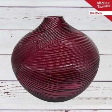 ABM PORTAFIORI VETRO ROSSO...