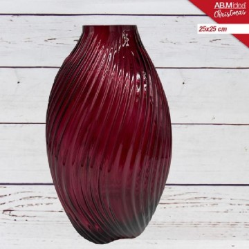 ABM PORTAFIORI VETRO ROSSO...
