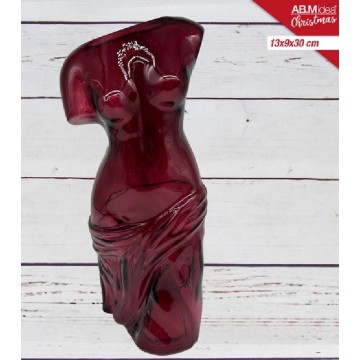 ABM PORTAFIORI VETRO ROSSO...