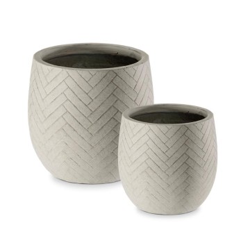 FRANCO CACHEPOT SET.2 27+22...