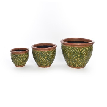 MCR CACHEPOT SET.3 CERAMICA...