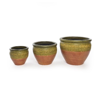 MCR CACHEPOT SET.3 CERAMICA...