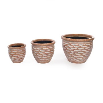MCR CACHEPOT SET.3 CERAMICA...