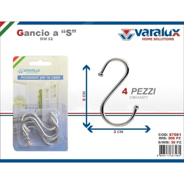 VST SET.4 GANCIO INOX CM.5...
