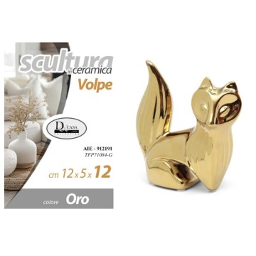GICOS STATUA VOLPE ORO 12...