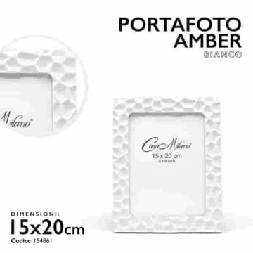 MMZ PORTAFOTO AMBER BIANCO...