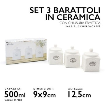 MMZ TRIS BARATTOLI CERAMIC...