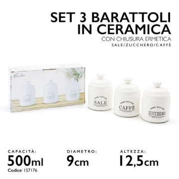 MMZ TRIS BARATTOLI CERAMIC...