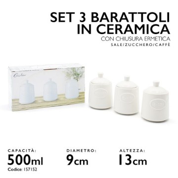 MMZ TRIS BARATTOLI CERAMIC...