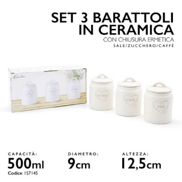 MMZ TRIS BARATTOLI CERAMIC...