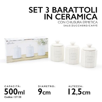 MMZ TRIS BARATTOLI CERAMIC...
