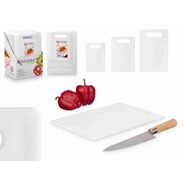 ARTE SET 3 TAGLIERI BIANCHI...