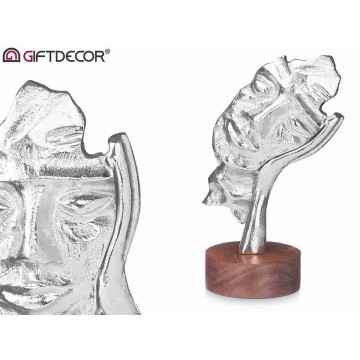 ARTE STATUA VISO ARGENTO...