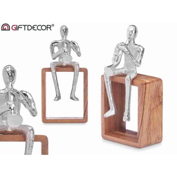 ARTE STATUA SAXO ARGENTO...