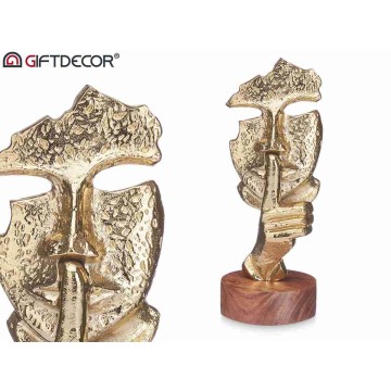 ARTE STATUA SILENZIO ORO...