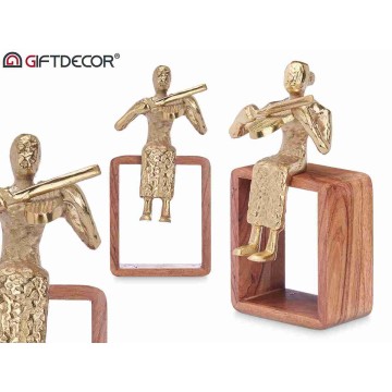 ARTE STATUA VIOLINO ORO...