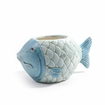 MCR CACHEPOT PESCE RESINA...