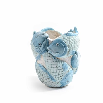 MCR CACHEPOT PESCE RESINA...