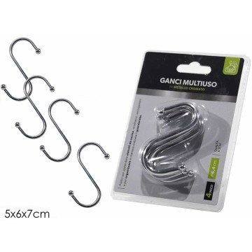GNT SET 4 GANCI METALLO