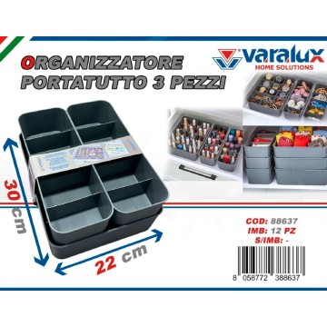 ICS ORGANIZER MULTIUSO 3 PEZZI