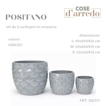 CSN SET 3 CACHEPOT 15/20/28...