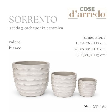 CSN SET 3 CACHEPOT 15/20/28...