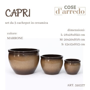CSN SET 3 CACHEPOT 15/20/28...