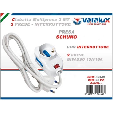 ICS CIABATTA MULTIPRESA 3MT...