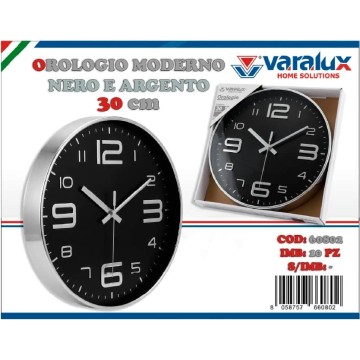 ICS OROLOGIO A PARETE NERO...
