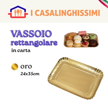 ICS VASSOIO ORO RETT 25,5X35,5