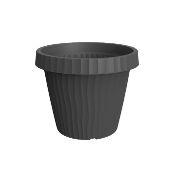 BAMA VASO ONDA 25 CM GRAFITE