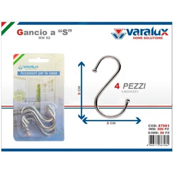 ICS SET 4 GANCI CROMO MM.52...