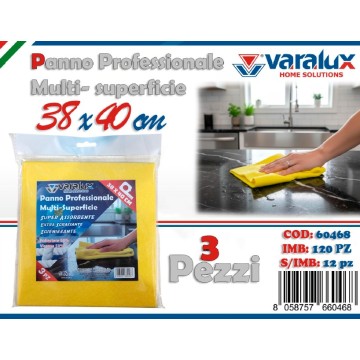 ICS PANNO GIALLO 3 PEZZI...