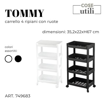 CSN CARRELLO PLASTIC 4P...