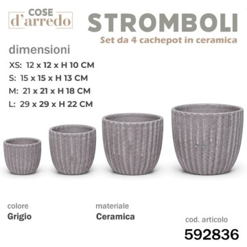 CSN SET 4 CACHEPOT...