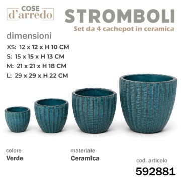 CSN SET 4 CACHEPOT...