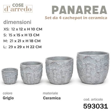 CSN SET 4 CACHEPOT...