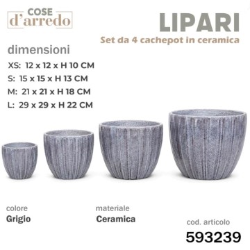 CSN SET 4 CACHEPOT...