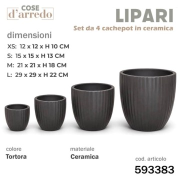 CSN SET 4 CACHEPOT...