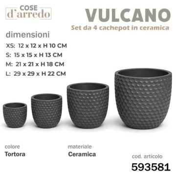 CSN SET 4 CACHEPOT...