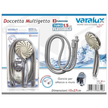 ICS SOFFIONE DOCCIA+TUBO 1,5MT
