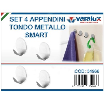 ICS SET 4 GANCI TONDO METALLO