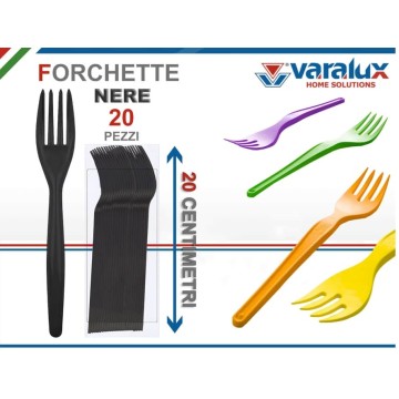 ICS FORCHETTA PLASTICA NERO...