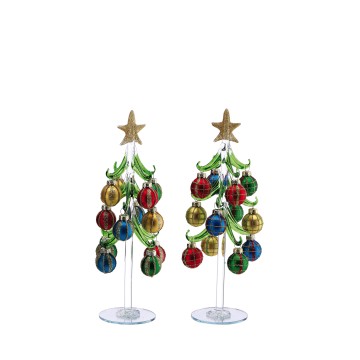 STAR ALBERO VETRO C/PALLINE...