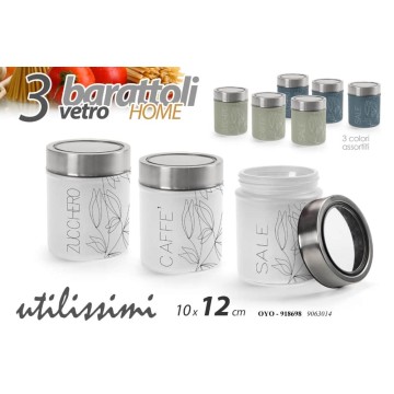GICOS SET.3 BARATTOLI VETRO...