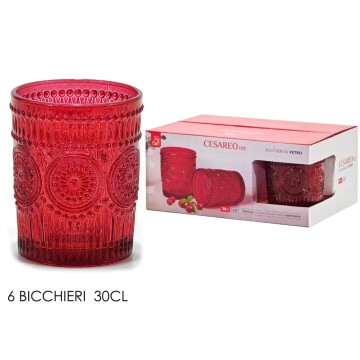 GNT CONF.6 BICC.VETRO ROSSO...