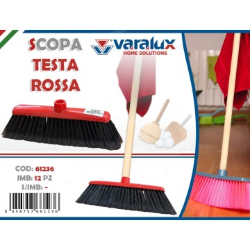 ICS SCOPA TESTA ROSSA 61236